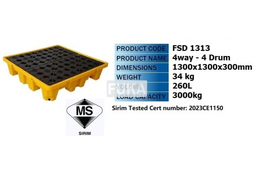 4 Drum Spill Pallet